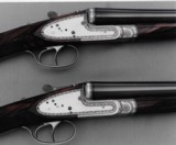 PIOTTI Monaco Vintage Matched Pair 12 Ga. 28" Light Weight Game Guns PATELLI Engraved Cased w/Accessories, Spare Pins, Springs Gorgeous Like New! - 1 of 15