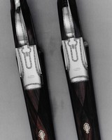 PIOTTI Monaco Vintage Matched Pair 12 Ga. 28" Light Weight Game Guns PATELLI Engraved Cased w/Accessories, Spare Pins, Springs Gorgeous Like New! - 4 of 15