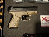 Crosshair Springfield XD Mod2 Sub Compact FDE .40 S&W RARE, NEW - 2 of 2