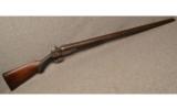 H. Pieper Damascus Double Barrel Hammer Shotgun - 1 of 9