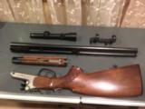 Blaser D99 Triple barrels, 308, 222, 20 gauge shotgun with Leupold scope and Blaser Quick Release mount - 3 of 15