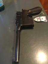 Mauser C-96 1908 flat side .30 with correct wood case - 1 of 15
