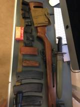M1 carbine, one correct era scope, 2 base for scope, sling, magazines and
a bunch of accessory
in pristine condition - 12 of 16