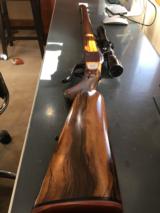 Ruger #1, 308, custom wood and Bullet Trap box and Leupold M8 scope - 2 of 15