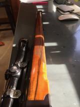 Ruger #1, 308, custom wood and Bullet Trap box and Leupold M8 scope - 14 of 15