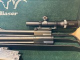 Blaser combination drilling, Model 97, 2 barrels set, Trijicon 3x90x40 scope and Blaser mounts - 13 of 14