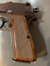 Fn Browning Hi-power with Tangent Site and hard case that attach to the pistol, 9 mm, in perfect shape - 7 of 17