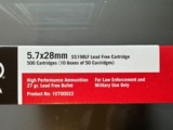 5.7 x 28 Red Box ammo, 500 rounds in one box, very collectable SS 198 Lf lead free cartridge - 6 of 10