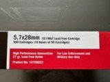 5.7 x 28 Red Box ammo, 500 rounds in one box, very collectable SS 198 Lf lead free cartridge - 7 of 10