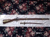 Model 1841 U.S. contract Mississippi rifle & bayonet - 1 of 12