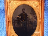 Quarter plate tintype, union cavalry sergeant - 2 of 2