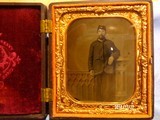 sixth plate Monitor and Merrimack union case with soldier tintype - 5 of 6