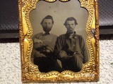 6th plate tintype of two armed Confederate soldiers - 2 of 4