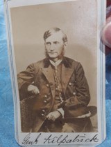 Original cdv photo General Huge Judson Kilpatrick - 2 of 2