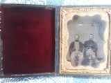 Quarter plate tintype of two armed soldiers - 2 of 4