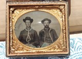 sixth plate tintype of two Union soldiers - 1 of 4