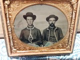 sixth plate tintype of two Union soldiers - 3 of 4