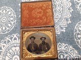 sixth plate tintype of two Union soldiers - 2 of 4