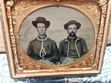 sixth plate tintype of two Union soldiers - 3 of 4