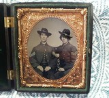 Sixth plate tintype of two identified Ohio soldiers - 1 of 7