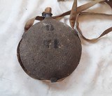 Civil War cartridge box and sling, belt with buckle and cap box, and canteen - 12 of 12