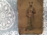 Tintype of armed and Identified Ohio soldier - 2 of 2