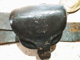 Original Civil War belt, cap box, and buckle - 4 of 6