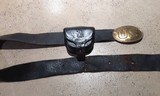 Original Civil War belt, cap box, and buckle - 5 of 6