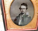 Two sixth plate tintypes in double case - 4 of 5