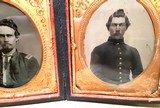 Two sixth plate tintypes in double case - 5 of 5