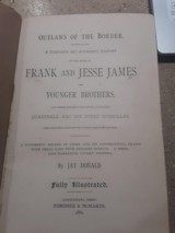 1882 first addition The James Brothers, Outlaws On The Border - 3 of 5
