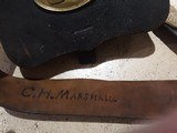 Original Civil War cartridge box, sling, and plates with soldiers name. - 8 of 12