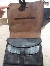 Original Civil War cartridge box, sling, and plates with soldiers name. - 7 of 12