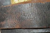 Original Civil War cartridge box, sling, and plates with soldiers name. - 9 of 12