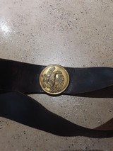 Original Civil War cartridge box, sling, and plates with soldiers name. - 2 of 12