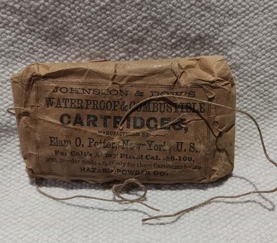 Original pack of .44 Cal. Civil War cartridges