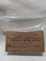 Full sealed box of .36 Cal. Colt Navy cartridges - 3 of 3 Full sealed box of .36 Cal. Colt Navy cartridges - 3 of 3