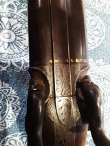 19th century double barrel percussion shotgun with bullet mold - Image 9 of 13