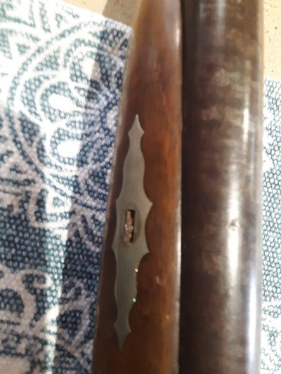 19th century double barrel percussion shotgun with bullet mold - Image 11 of 13
