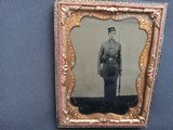 Quarter plate ambrotype of armed soldier - Image 4 of 4