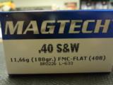500RDS Magtech 40S&W 180GR FMJ- 2 of 3