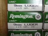 500RDS Remington UMC 9MM Luger 115GR FMJ
- 3 of 4