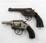 Pair of Iver Johnson Revolvers~ Mod 1900 DA .38 Cal & .32 Cal Top Break - 2 of 8