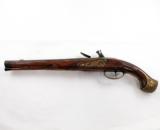 FANTASTIC French Indian War Flintlock Officer's Pistol c,1750 - 2 of 11