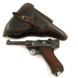 1940 German Luger Mauser Code 42 9mm Pistol w/ 1939 Nazi Holster - 1 of 10