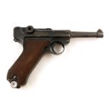 1940 German Luger Mauser Code 42 9mm Pistol w/ 1939 Nazi Holster - 2 of 10