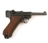 1942 German BYF Luger 9mm Pistol w/Nazi Holster - 3 of 11