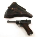 1937 German S/42 Luger 9mm Pistol w/Holster - 1 of 8