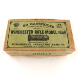 RARE Winchester Model 1866 .44 Cal Flat Henry Rifle Cartridges in Box - 1 of 4