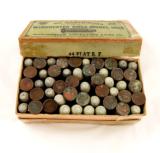 RARE Winchester Model 1866 .44 Cal Flat Henry Rifle Cartridges in Box - 4 of 4